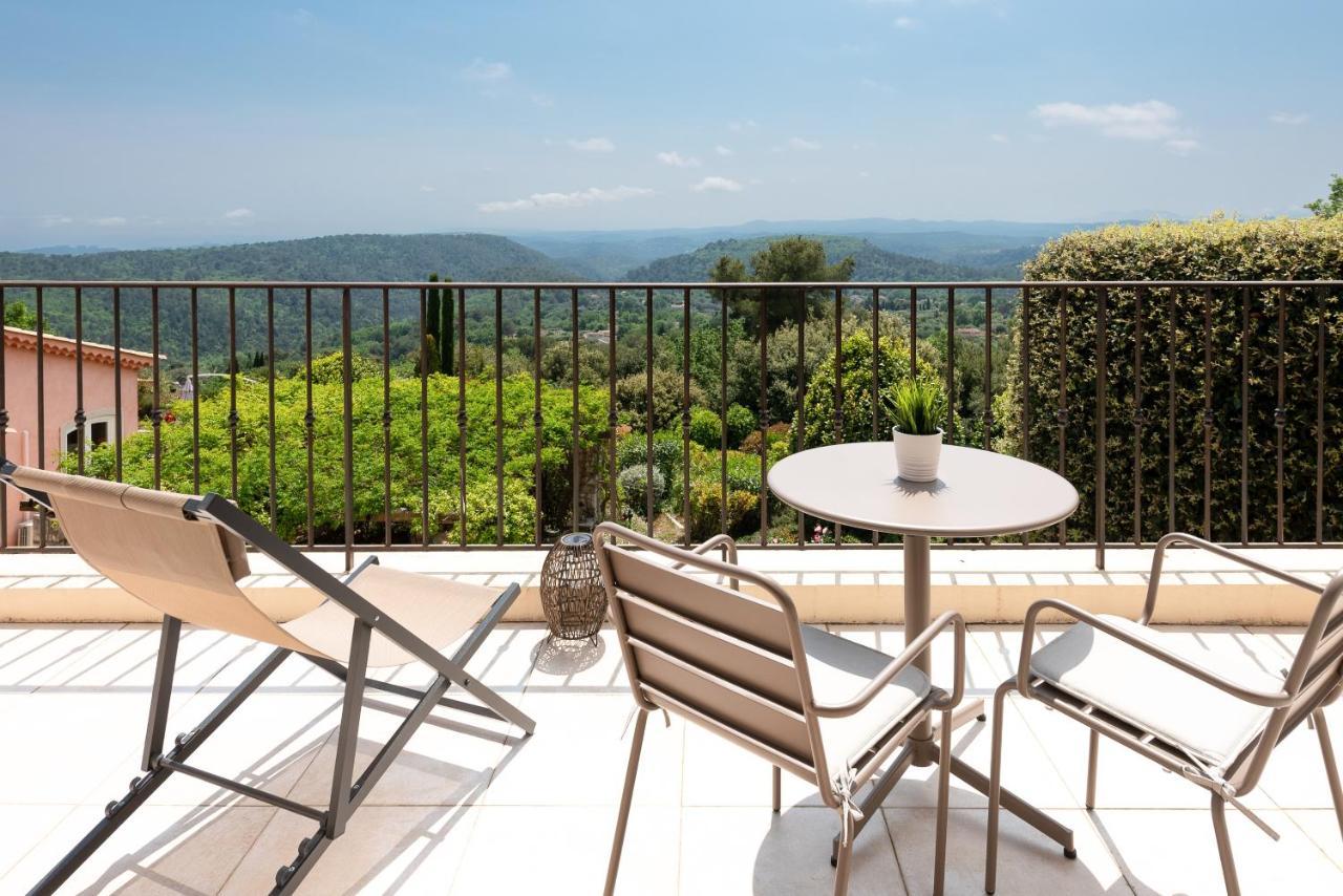 Ferienwohnung Terre D'Orizon Tourrettes-sur-Loup Exterior foto